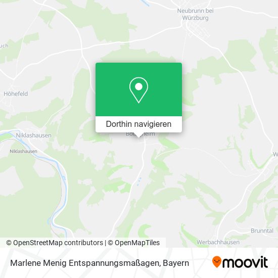 Marlene Menig Entspannungsmaßagen Karte