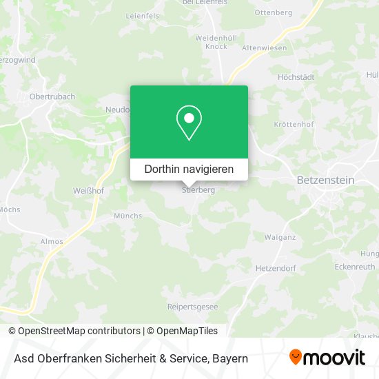 Asd Oberfranken Sicherheit & Service Karte