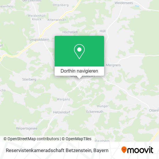 Reservistenkameradschaft Betzenstein Karte