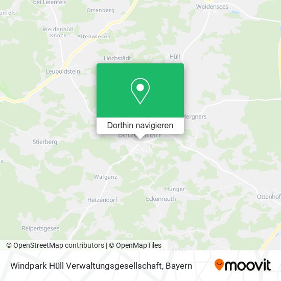 Windpark Hüll Verwaltungsgesellschaft Karte