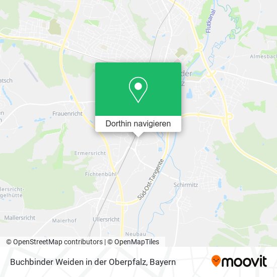 Buchbinder Weiden in der Oberpfalz Karte