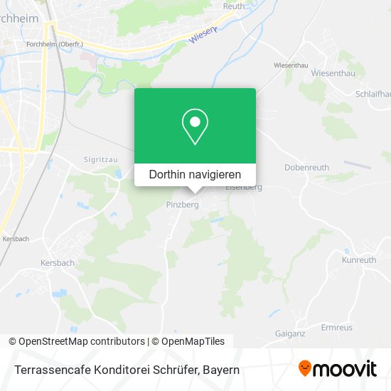 Terrassencafe Konditorei Schrüfer Karte