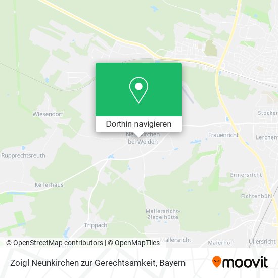 Zoigl Neunkirchen zur Gerechtsamkeit Karte