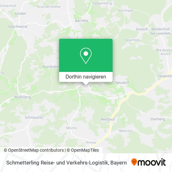 Schmetterling Reise- und Verkehrs-Logistik Karte