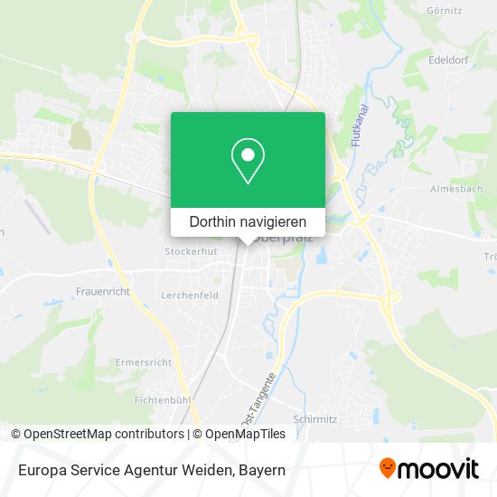 Europa Service Agentur Weiden Karte