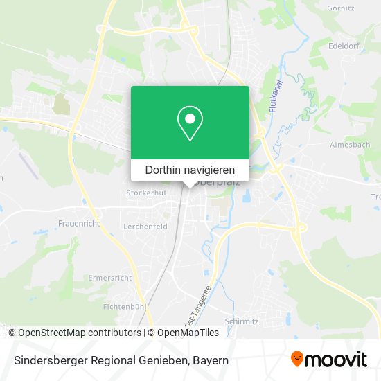 Sindersberger Regional Genieben Karte