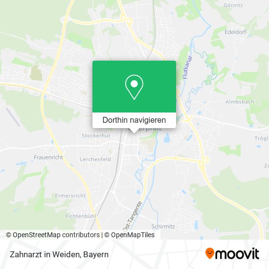 Zahnarzt in Weiden Karte