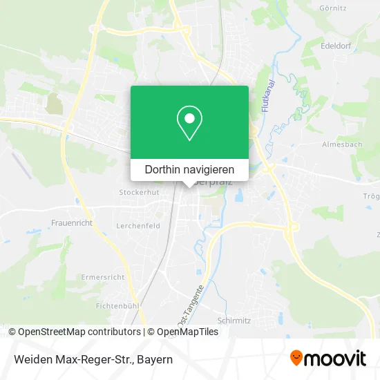 Weiden Max-Reger-Str. Karte