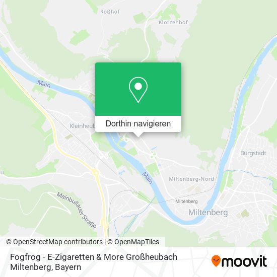 Fogfrog - E-Zigaretten & More Großheubach Miltenberg Karte