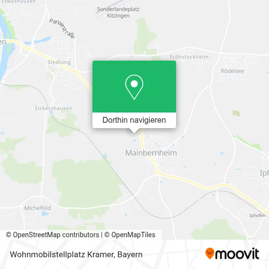 Wohnmobilstellplatz Kramer Karte