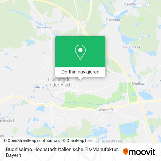Buonissimo Höchstadt Italienische Eis-Manufaktur Karte