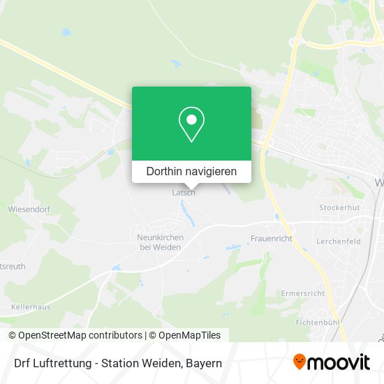 Drf Luftrettung - Station Weiden Karte