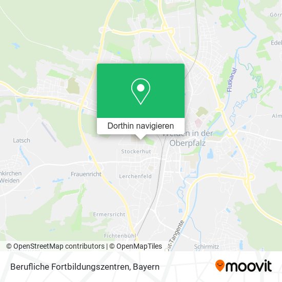 Berufliche Fortbildungszentren Karte