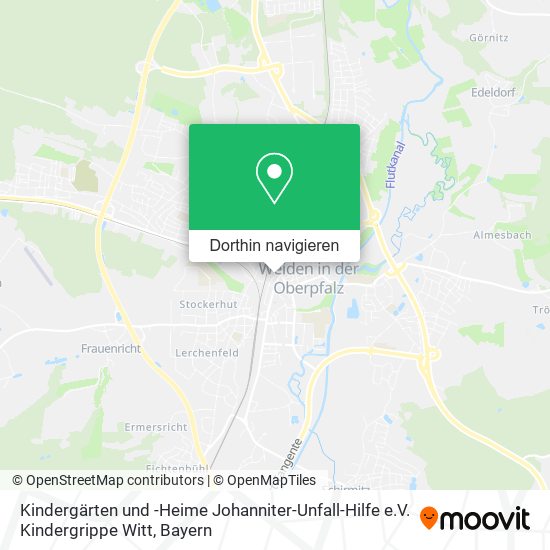 Kindergärten und -Heime Johanniter-Unfall-Hilfe e.V. Kindergrippe Witt Karte