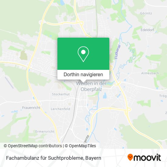 Fachambulanz für Suchtprobleme Karte