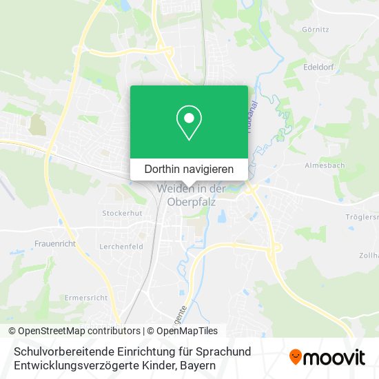 Schulvorbereitende Einrichtung für Sprachund Entwicklungsverzögerte Kinder Karte