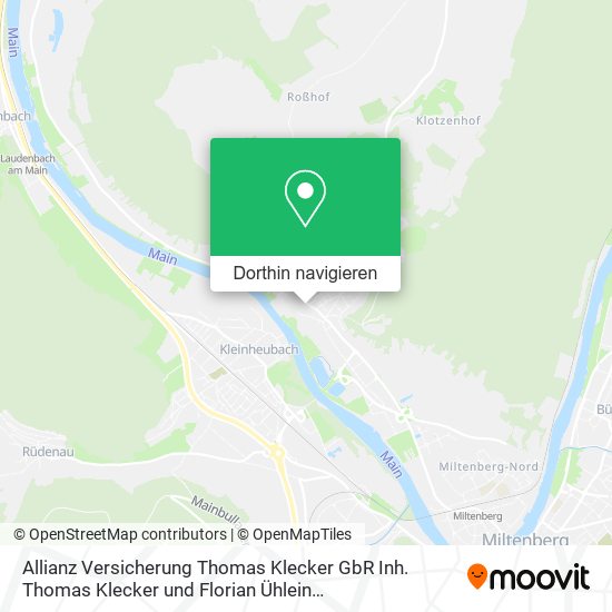 Allianz Versicherung Thomas Klecker GbR Inh. Thomas Klecker und Florian Ühlein Generalvertretung Karte