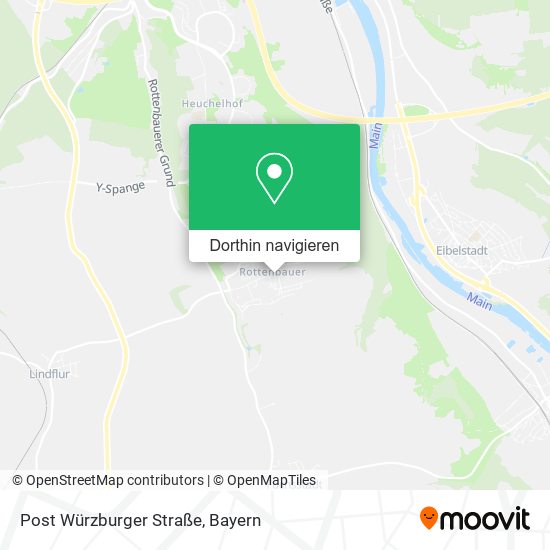 Post Würzburger Straße Karte