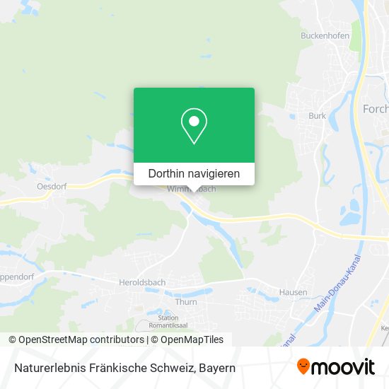 Naturerlebnis Fränkische Schweiz Karte