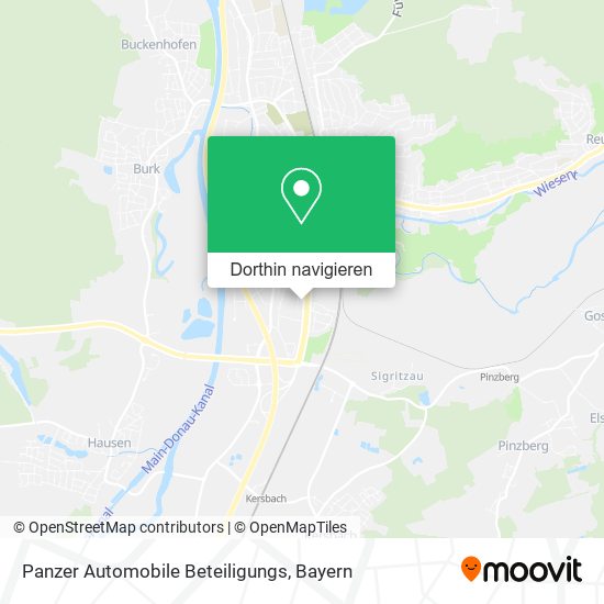 Panzer Automobile Beteiligungs Karte