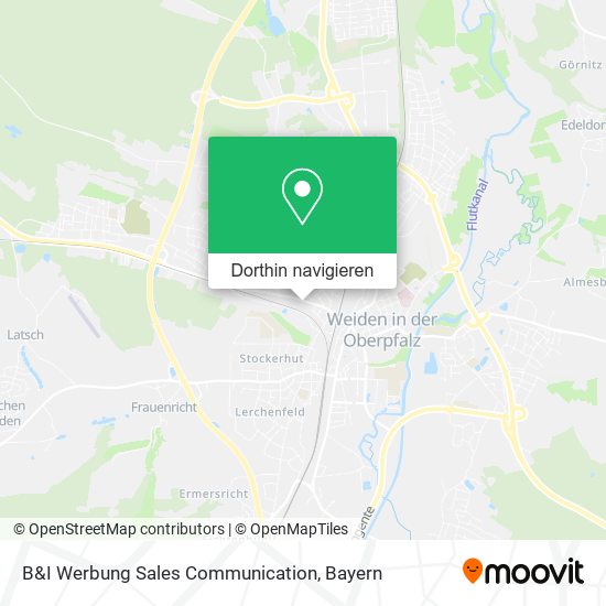 B&I Werbung Sales Communication Karte