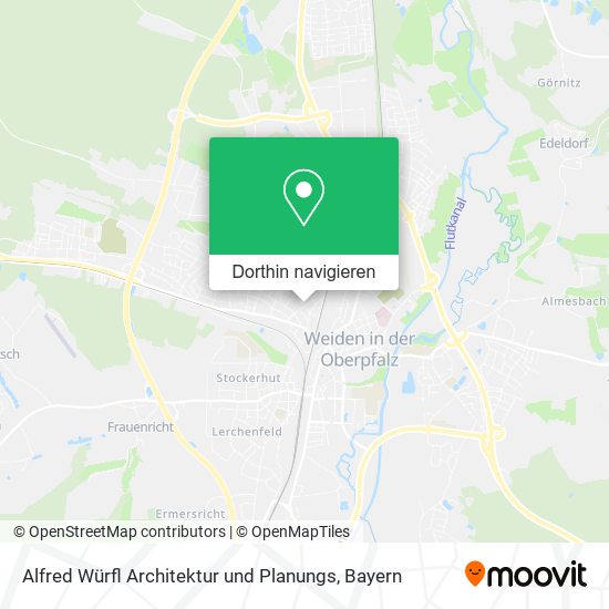 Alfred Würfl Architektur und Planungs Karte