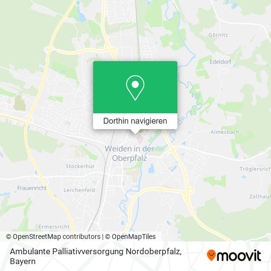 Ambulante Palliativversorgung Nordoberpfalz Karte