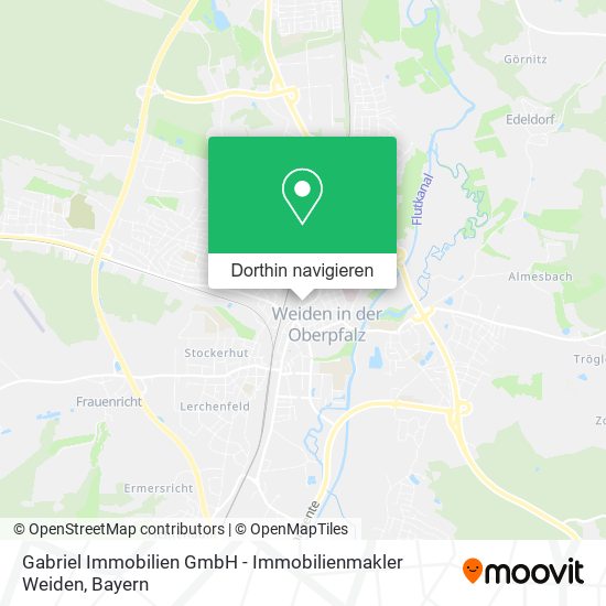 Gabriel Immobilien GmbH - Immobilienmakler Weiden Karte