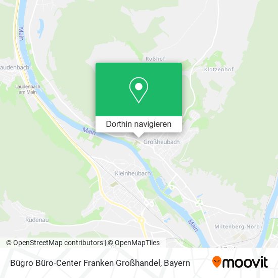 Bügro Büro-Center Franken Großhandel Karte