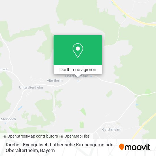 Kirche - Evangelisch-Lutherische Kirchengemeinde Oberaltertheim Karte