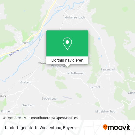 Kindertagesstätte Wiesenthau Karte