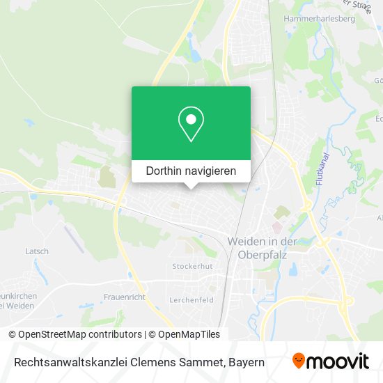 Rechtsanwaltskanzlei Clemens Sammet Karte