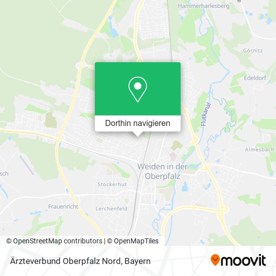 Ärzteverbund Oberpfalz Nord Karte