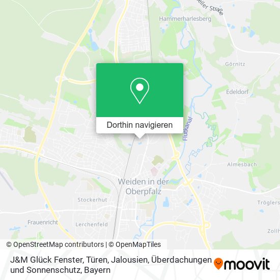 J&M Glück Fenster, Türen, Jalousien, Überdachungen und Sonnenschutz Karte