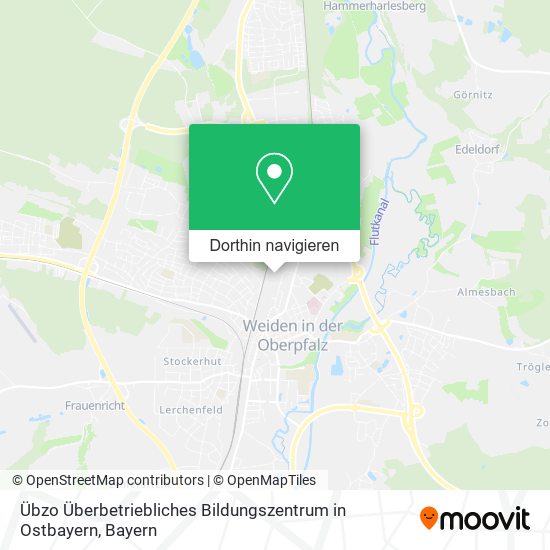 Übzo Überbetriebliches Bildungszentrum in Ostbayern Karte