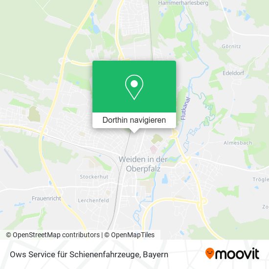 Ows Service für Schienenfahrzeuge Karte