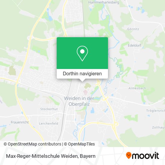 Max-Reger-Mittelschule Weiden Karte