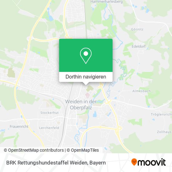 BRK Rettungshundestaffel Weiden Karte