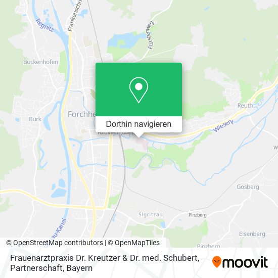 Frauenarztpraxis Dr. Kreutzer & Dr. med. Schubert, Partnerschaft Karte