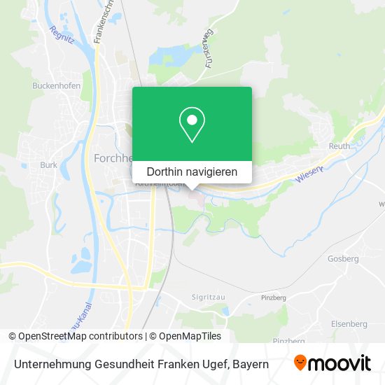 Unternehmung Gesundheit Franken Ugef Karte