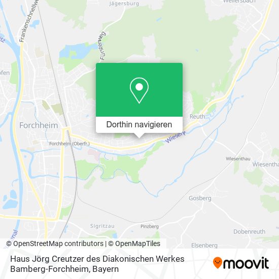 Haus Jörg Creutzer des Diakonischen Werkes Bamberg-Forchheim Karte