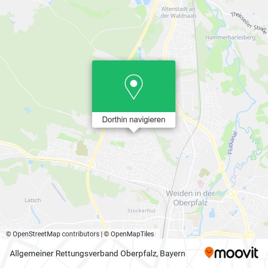 Allgemeiner Rettungsverband Oberpfalz Karte