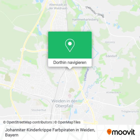 Johanniter-Kinderkrippe Farbpiraten in Weiden Karte