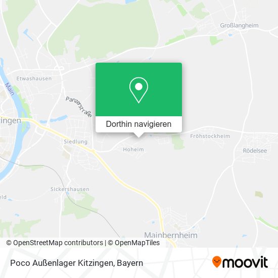 Poco Außenlager Kitzingen Karte