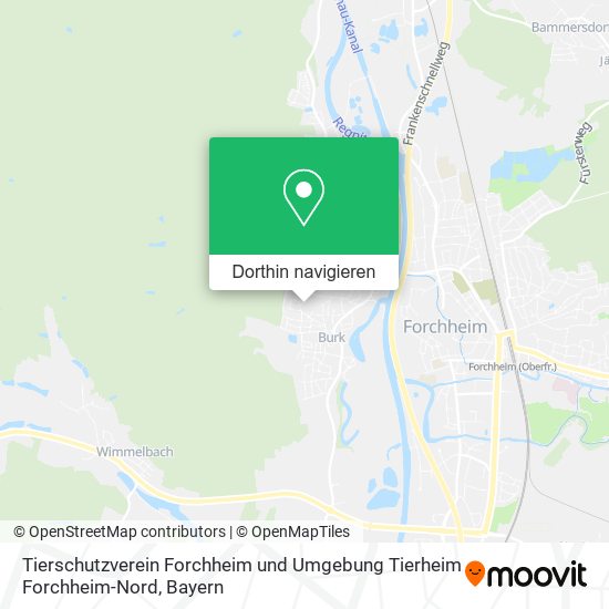 Tierschutzverein Forchheim und Umgebung Tierheim Forchheim-Nord Karte