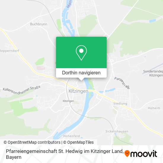 Pfarreiengemeinschaft St. Hedwig im Kitzinger Land Karte