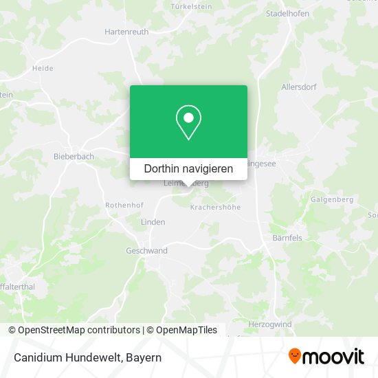 Canidium Hundewelt Karte