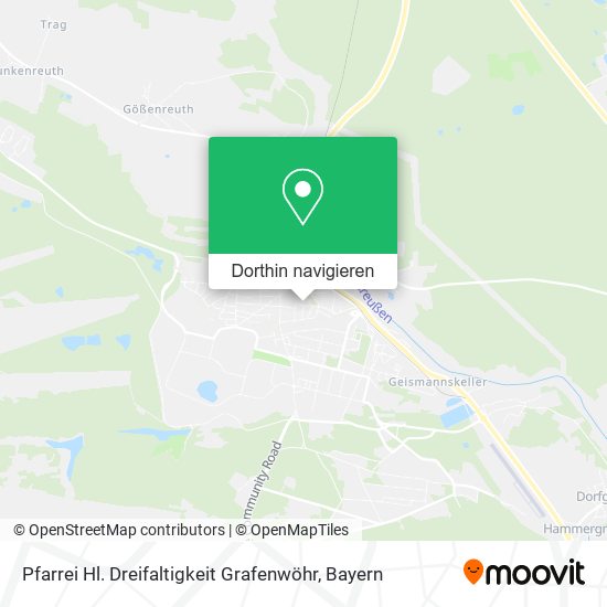 Pfarrei Hl. Dreifaltigkeit Grafenwöhr Karte