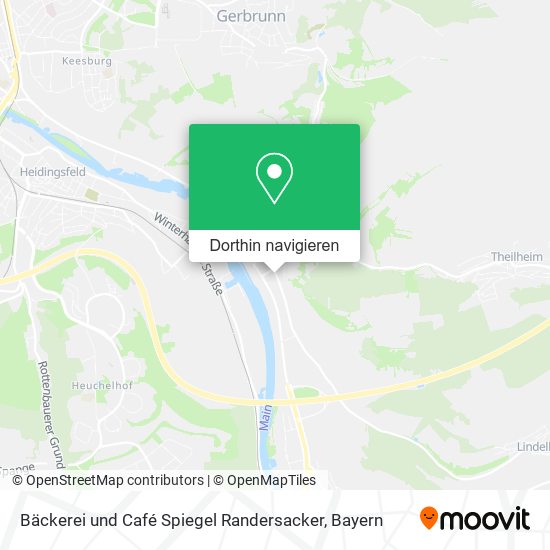 Bäckerei und Café Spiegel Randersacker Karte