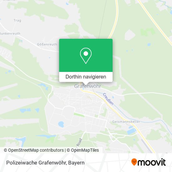 Polizeiwache Grafenwöhr Karte